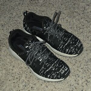 Skechers Black and White Patterned Sneakers